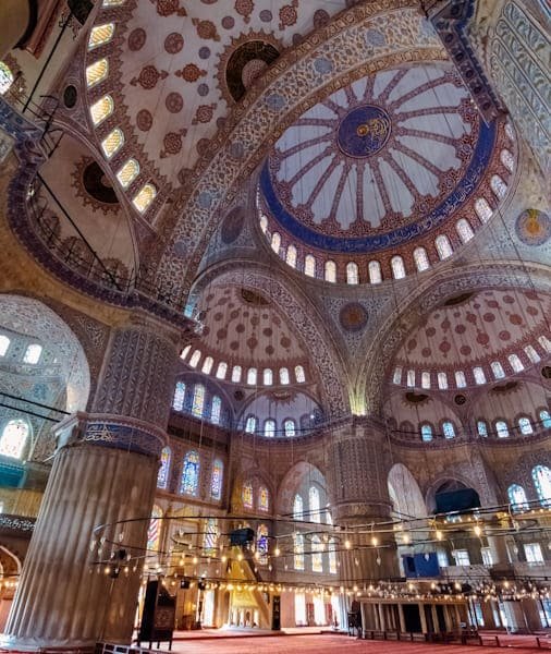Interior of the Blue Mosque